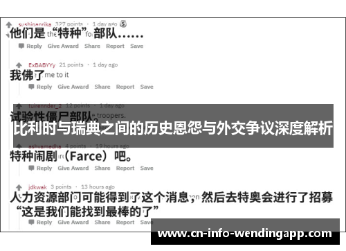 比利时与瑞典之间的历史恩怨与外交争议深度解析