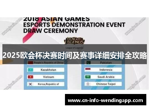 2025欧会杯决赛时间及赛事详细安排全攻略