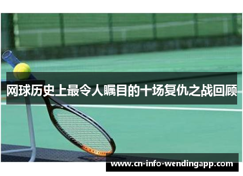网球历史上最令人瞩目的十场复仇之战回顾 网球历史上最令人瞩目的十场复仇之战回顾