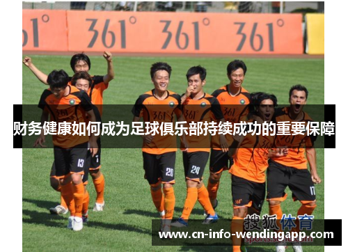 财务健康如何成为足球俱乐部持续成功的重要保障