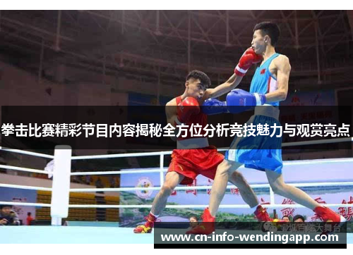 拳击比赛精彩节目内容揭秘全方位分析竞技魅力与观赏亮点 拳击比赛精彩节目内容揭秘全方位分析竞技魅力与观赏亮点